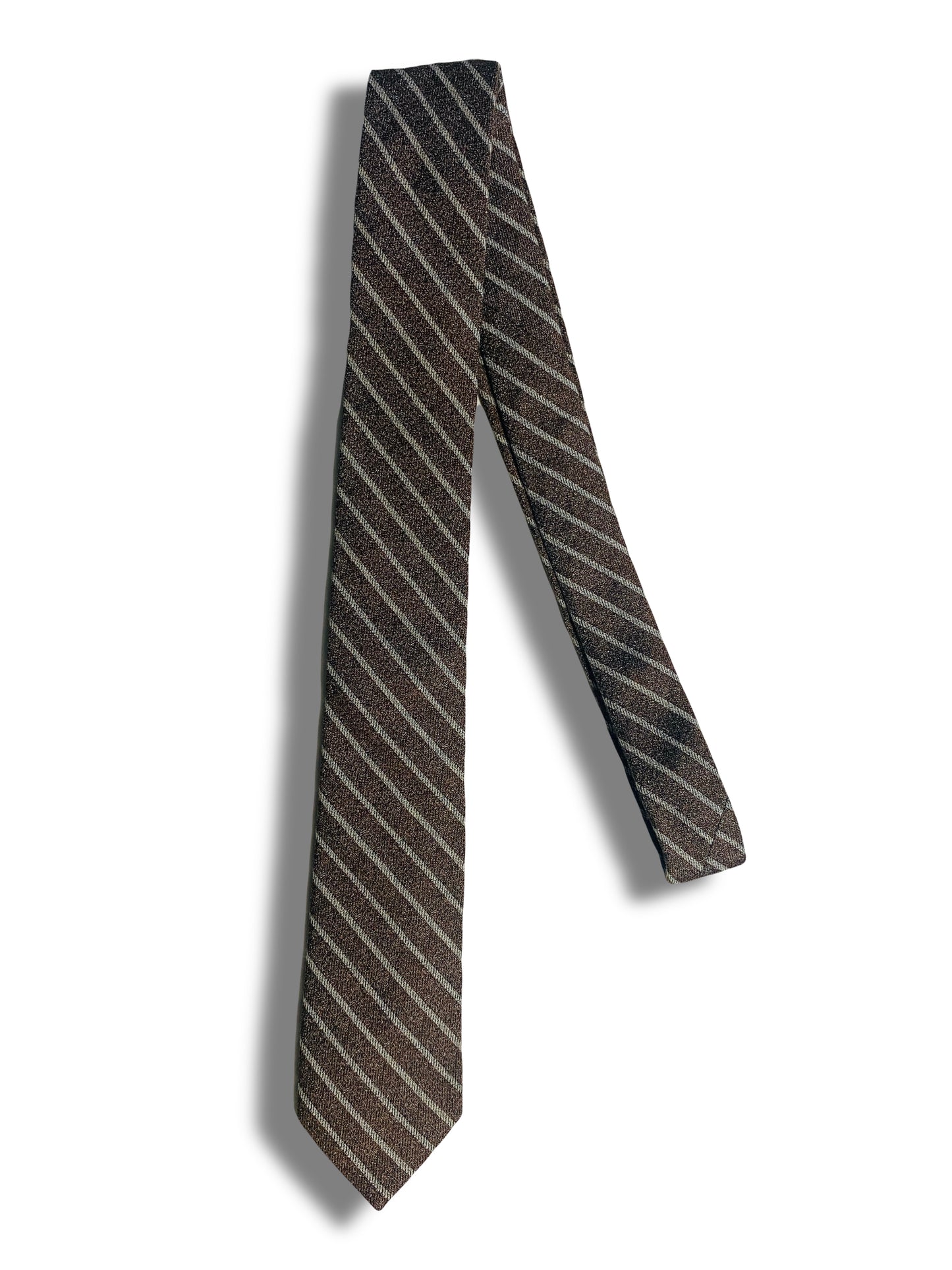 Brown Striped Tie