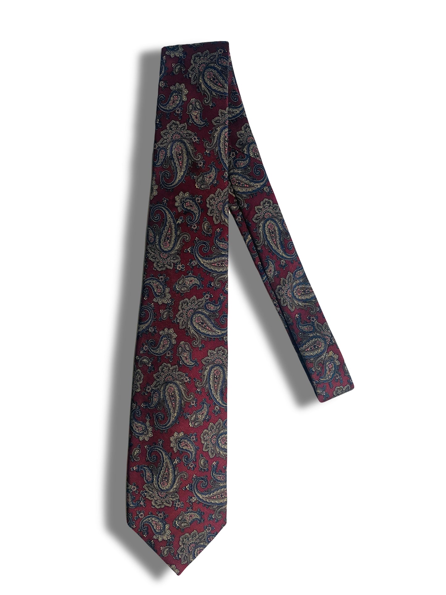 Burgundy Paisley Tie