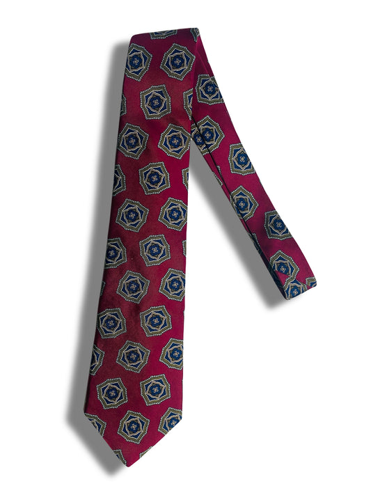 Burgundy Medallion Tie