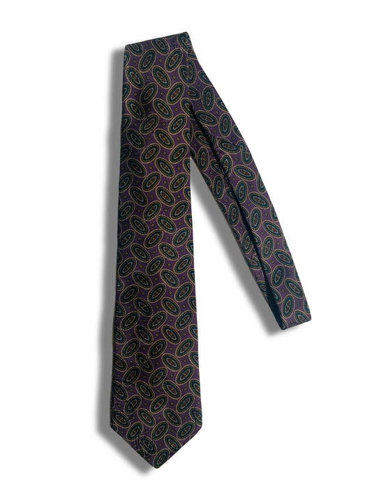 Purple Medallion Tie