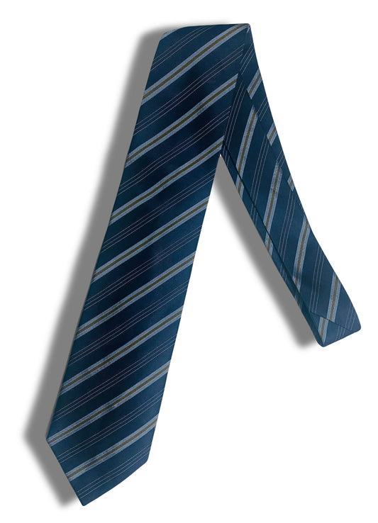 Blue/Brown Stripe Tie