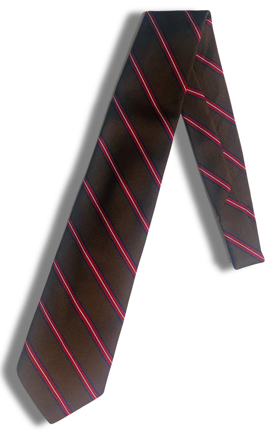 Brown/Red Striped Tie