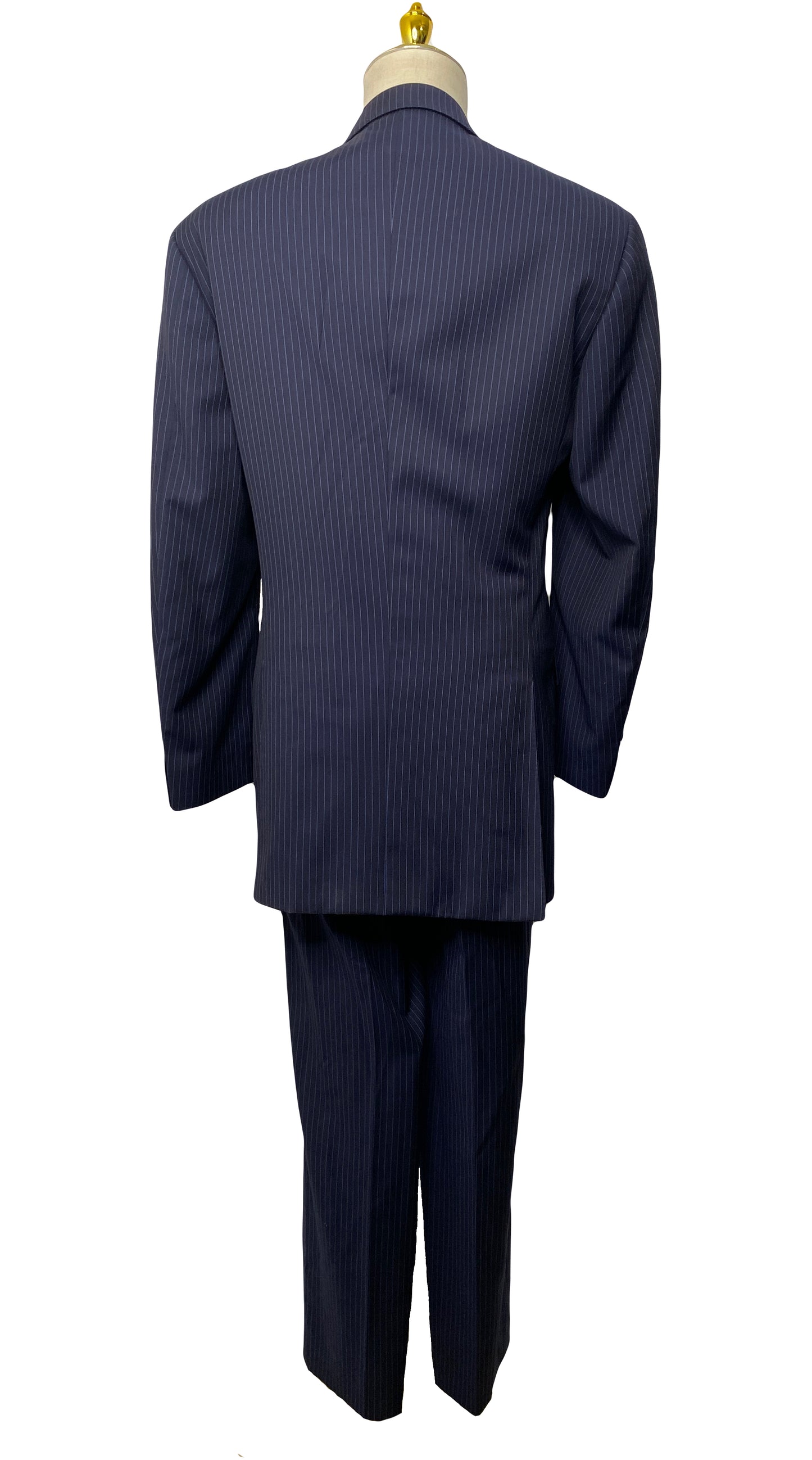 Blue Pinstripe 2 Piece Suit ((41)