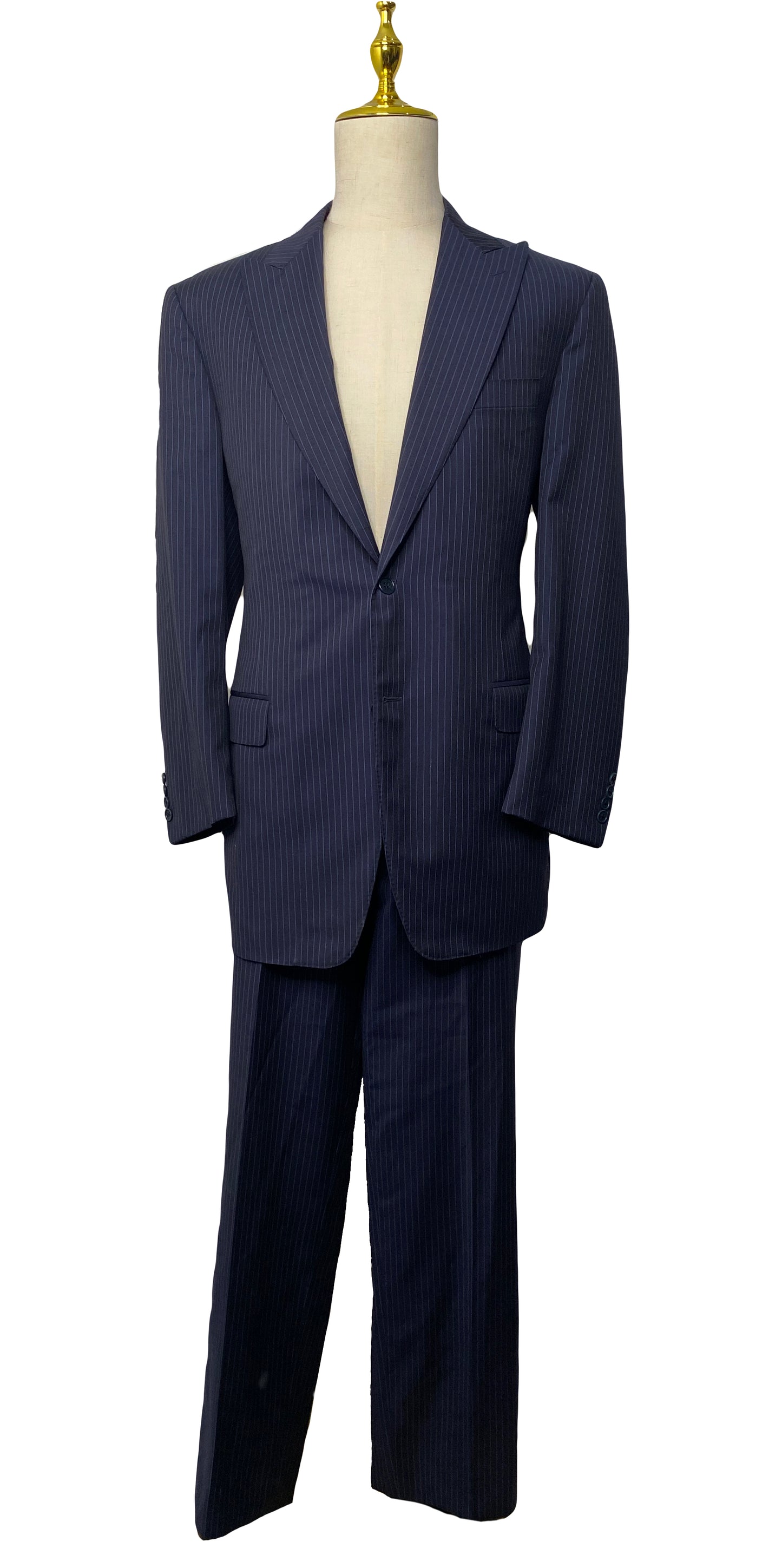 Blue Pinstripe 2 Piece Suit ((41)