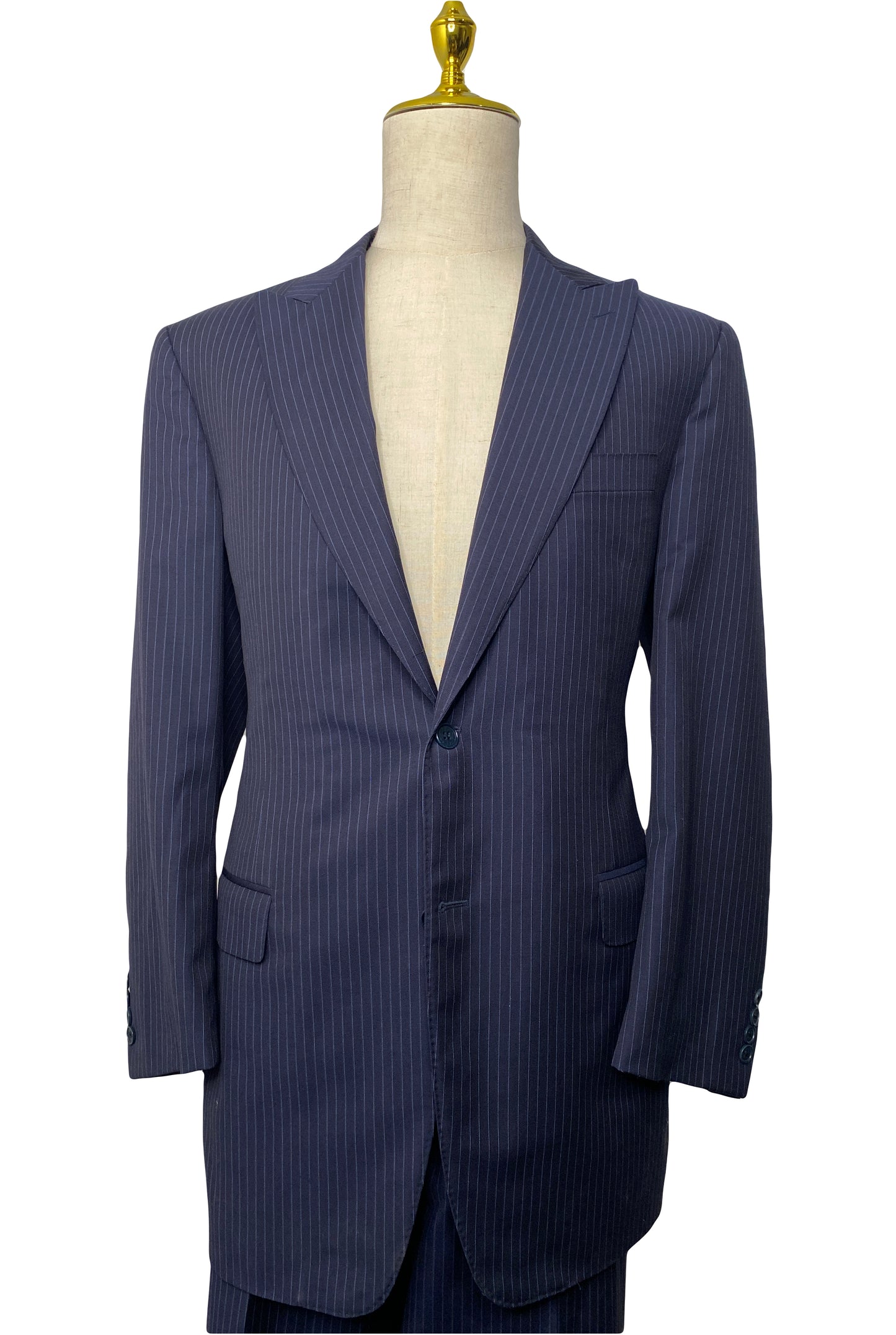 Blue Pinstripe 2 Piece Suit ((41)