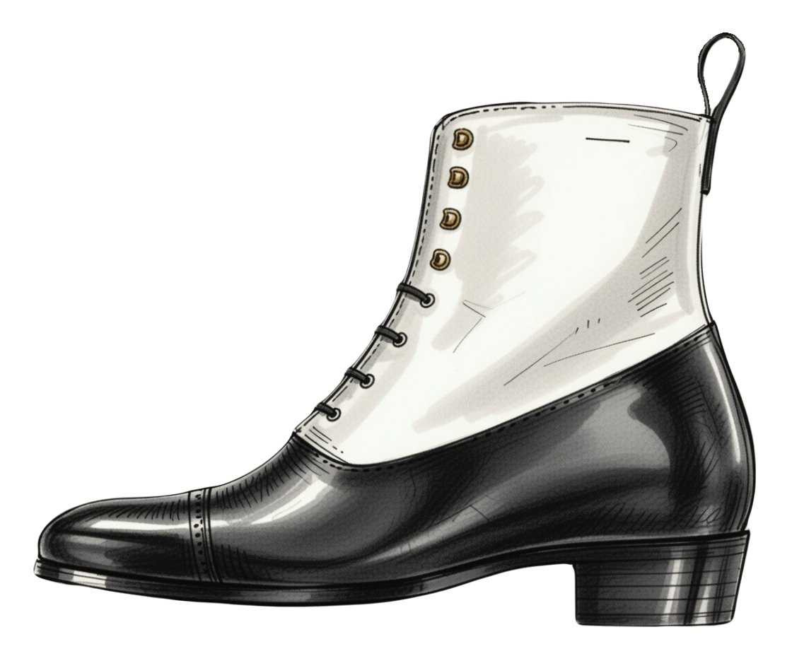Rainsford Boot (Morning Black/White)