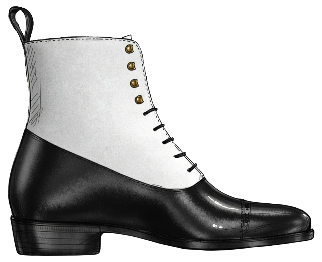 Rainsford Boot (Morning Black/White)